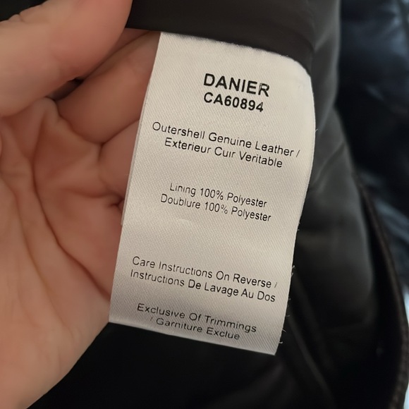 Danier leather and fur trim coat - Picture 7 of 9